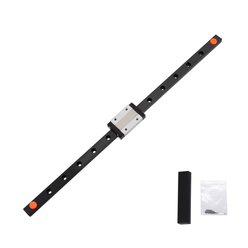 Linear Rail Mgn12H Set - MGN12 12 mm lineare Gleitschiene Vollschwarz