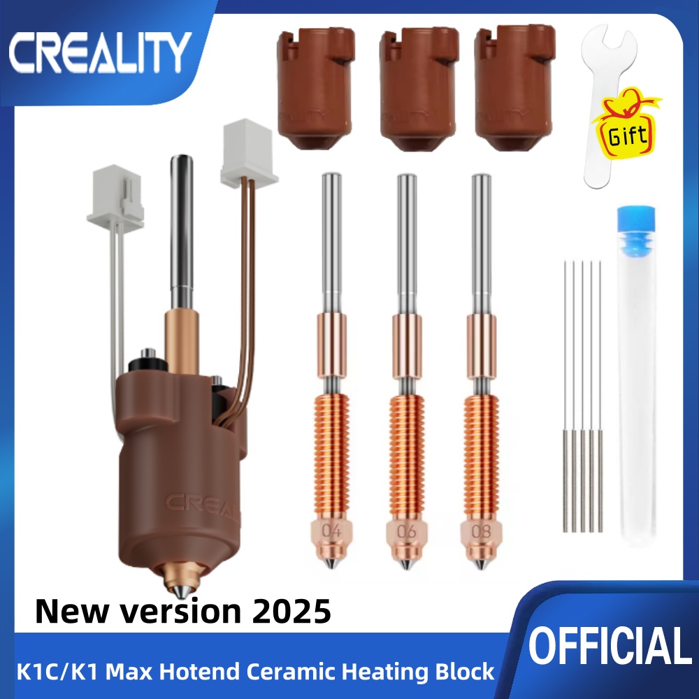 High Flow Ceramic Hotend - Offizielles Creality K1C Keramik-Heizblock-Set, Schnellwechsel-Düsen-Set 300
