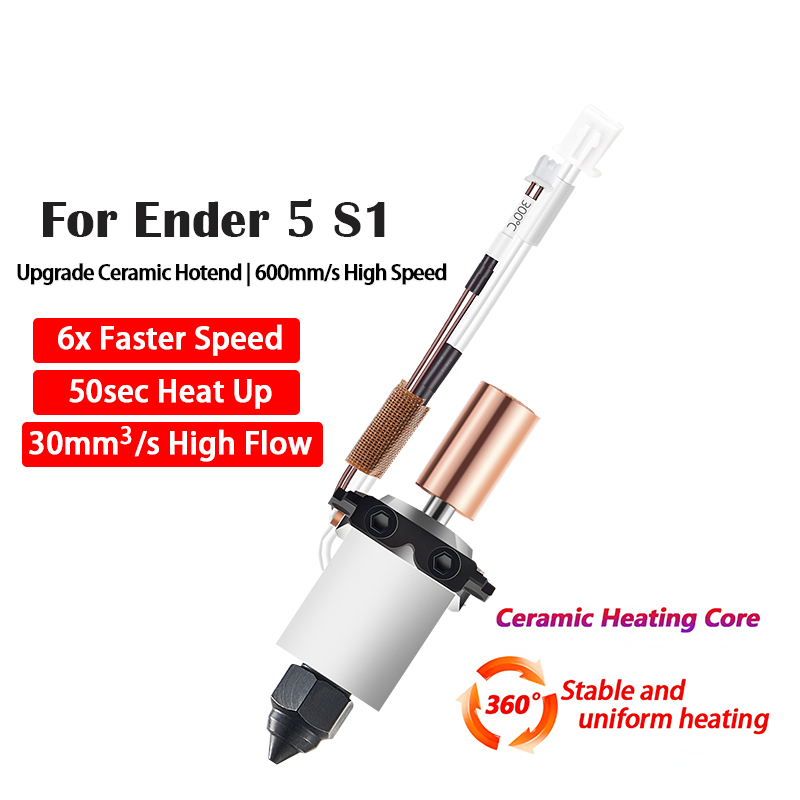 Keramik-Hotend für Ender 5 S1  – High Flow Ceramic Hotend Bewertung und Preis